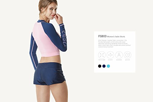 TSLA Women's Swim Shorts, Quick Dry Water Beach Board Short, Tankini Bathing Athletic Swimsuit Bottoms - Image 7