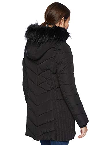 Tommy Hilfiger Women's Mid Length Down Fill Coat with Faux Fur Trim Hood - Image 4