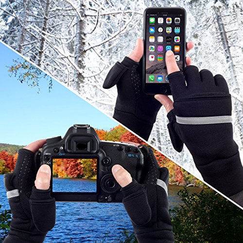 TrailHeads Power Stretch Convertible Mittens - Women’s Fingerless Gloves - Image 6