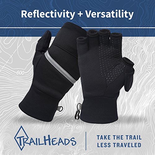 TrailHeads Power Stretch Convertible Mittens - Women’s Fingerless Gloves - Image 7
