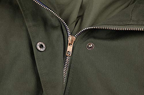 Twinklady Women's Sleeveless Lightweight Zip Up Military Safari Hood Anorak Jacket Vest - Image 7