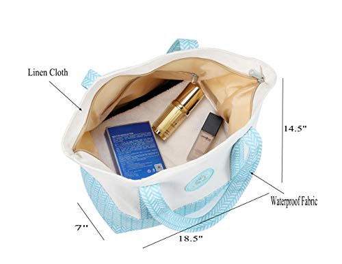 UCANDO Women Tote Bag for School Work Travel and Shopping Included a Dressing Bag - Image 4