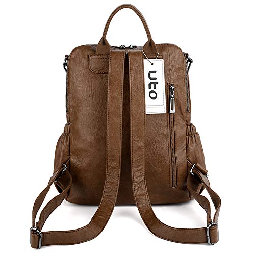 UTO Women Backpack Purse Leather Vegan Ladies Fashion Designer Rucksack Convertible Travel Shoulder Bag with Tassel - Image 7