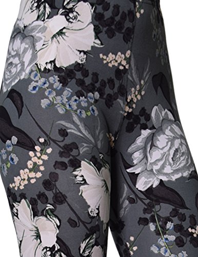 VIV Collection Women's Brushed Buttery Soft High Waist Print Fashion Leggings | Capri & Full Length List 2 - Image 4