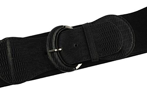 VOCHIC PU Leather Elastic Wide Belt for Women Ladies Dress Stretch Thick Waist Belts - Image 5