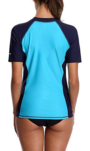 Vegatos Women UV Protection Swim Shirts Sports Swim Tee Rash Guard Swimwear Tops - Image 4