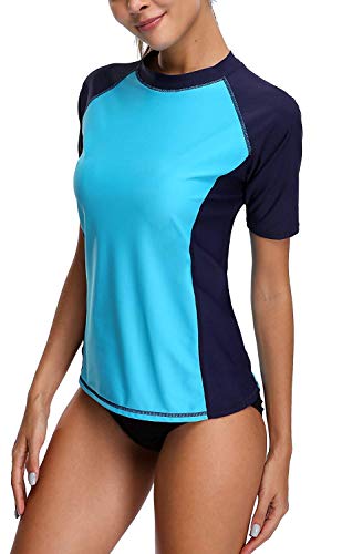 Vegatos Women UV Protection Swim Shirts Sports Swim Tee Rash Guard Swimwear Tops - Image 5