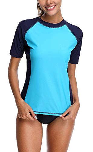 Vegatos Women UV Protection Swim Shirts Sports Swim Tee Rash Guard Swimwear Tops - Image 6