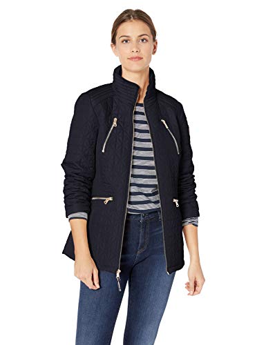 Vince Camuto Women's Mock Neck Diamond Quilt Jacket