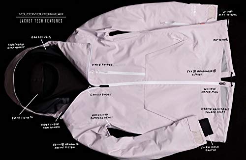 Volcom Women's Fawn Insulated Snowboard Ski Winter Hooded Jacket - Image 4