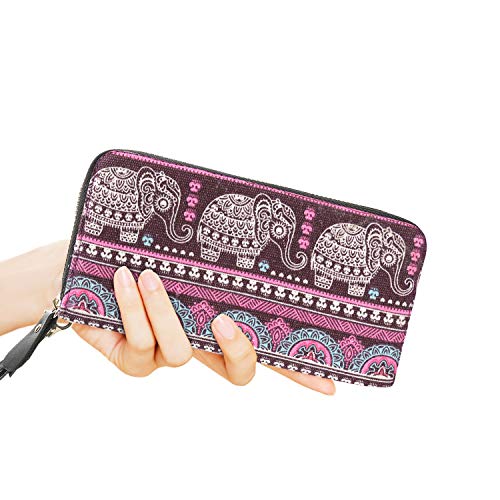 Très Chic Mailanda Wallets Clutch Women Bohemian - Zipper Phone Wristlet Wallet Purse With Handle - Image 8
