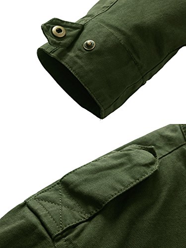 WenVen Women's Long Canvas Anorak Jacket Casual Lightweight Trench Coat - Image 6