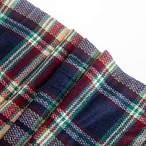 Plaid Blanket Scarf Winter Fall Scarfs for Women, Warm Soft Chunky Oversized Tartan Shawls Wraps Scarves - Image 6