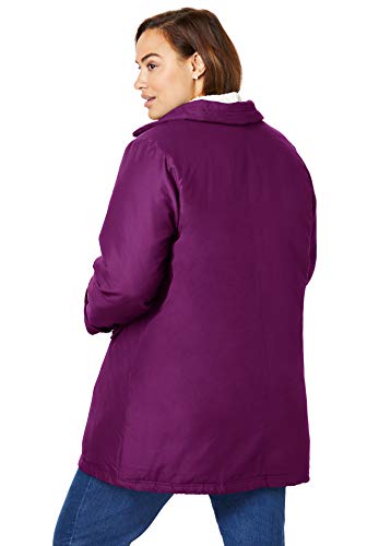 Woman Within Women's Plus Size Microfiber Down Parka Winter Coat - Image 5