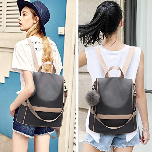 CHERUTY Women Backpack Purse Nylon Anti-theft Fashion Casual Lightweight Travel School Shoulder Bag - Image 8