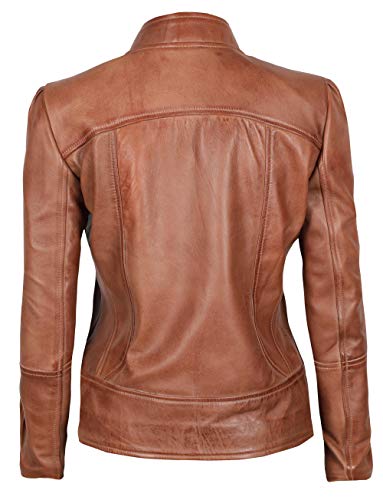 Decrum Women Leather Jacket - Real Lambskin Leather Jackets For Women - Image 3