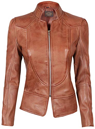 Decrum Women Leather Jacket - Real Lambskin Leather Jackets For Women - Image 2