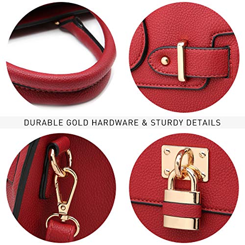 Women Ostrich Handbag Fashion Ladies Shoulder Bag Top Handle Satchel Purse 2 Pieces Set - Image 6