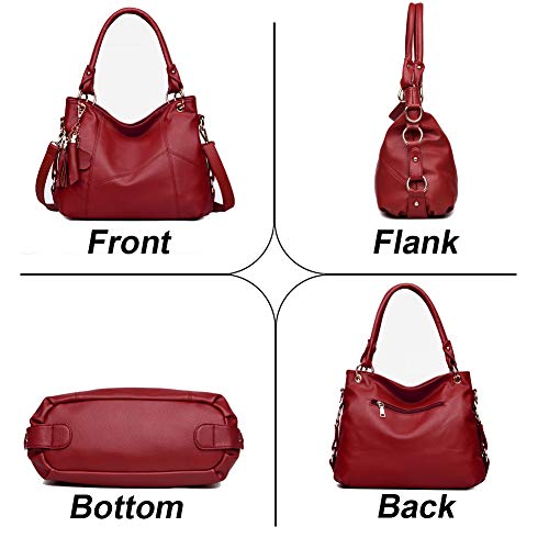 Women's Tote Shoulder Bag Handbag Purses Satchel Shoulder Bags Handle Bag Leather tassel - Image 3