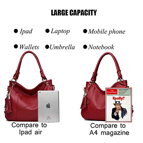 Women's Tote Shoulder Bag Handbag Purses Satchel Shoulder Bags Handle Bag Leather tassel - Image 6