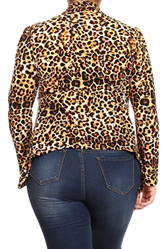 Women's Womens Lightweight Classic Draped Open Front Blazer with Plus Size - Image 5