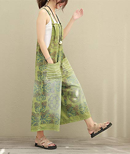 YESNO P91 Women Strap Rompers Jumpsuits Denim Casual Bib Pants Embroidery Distressed Boyfriend Wide Leg - Image 8