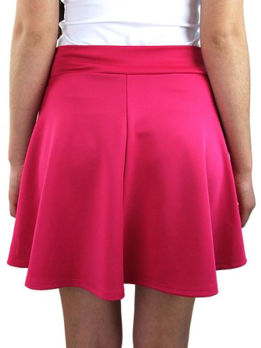 YogaColors Stretch Skater Skirt (Small, Fuchsia) - Image 3