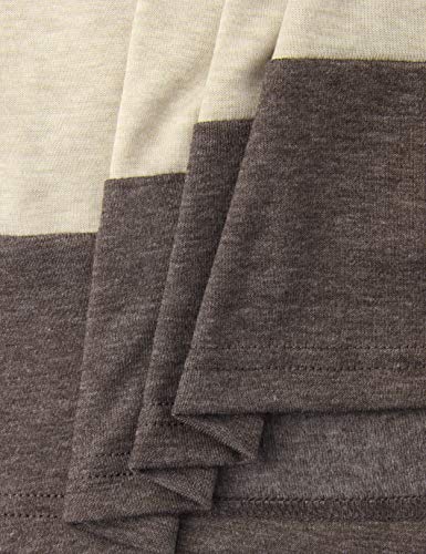 Youtalia Women's Hoodie Sweatshirt Long Sleeve Cowl Neck Pullover Color Block Thin Tunic Top - Image 4