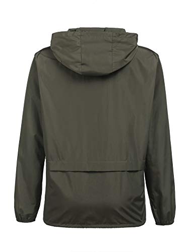 ZEGOLO Rain Jacket Women Waterproof Raincoat Lightweight with Hood Packable Outdoor Windbreaker - Image 4