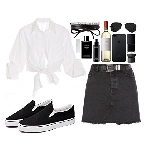 ZGR Women's Slip On Canvas Loafer Shoes Fashion Low Cut Sneakers - Image 7