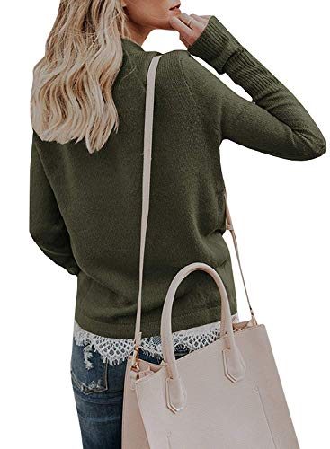 softome Womens Knitted Deep V-Neck Long Sleeve Wrap Front Loose Sweater Pullover Jumper Tops - Image 6