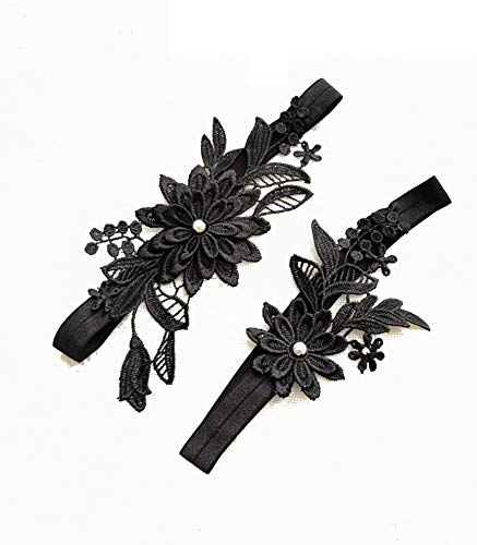 Oyabridal Garter for Bride Wedding Garter Set Floral Bridal Garter Lace - Image 3