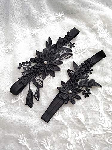 Oyabridal Garter for Bride Wedding Garter Set Floral Bridal Garter Lace - Image 4