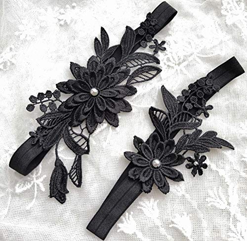 Oyabridal Garter for Bride Wedding Garter Set Floral Bridal Garter Lace - Image 5