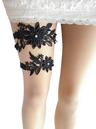 Oyabridal Garter for Bride Wedding Garter Set Floral Bridal Garter Lace